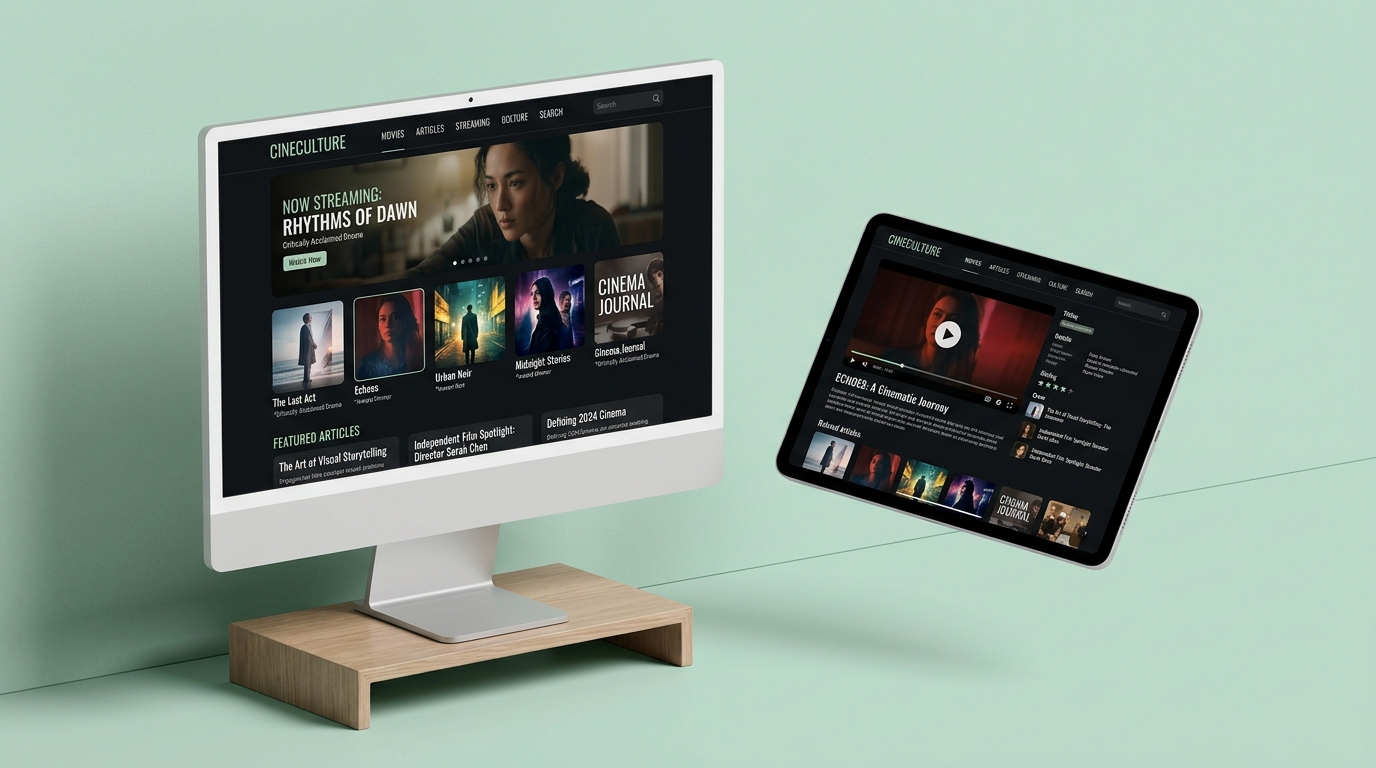 Mockup da Plataforma Revista Lume